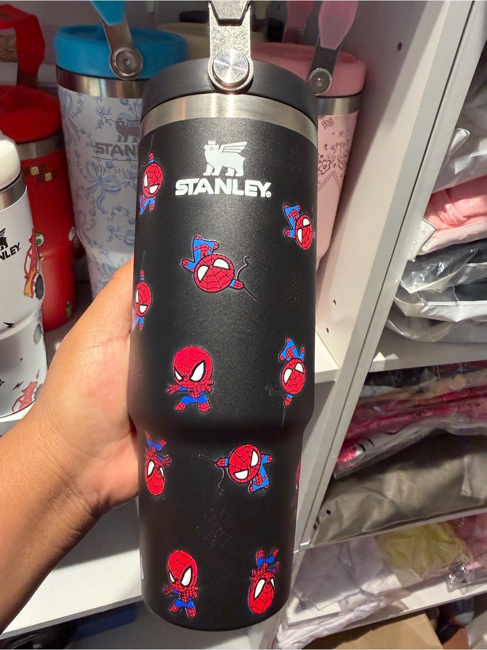 Stanley Black Kids Spider-Man Insulated Tumbler